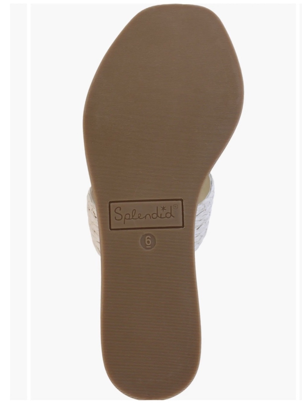 Splendid Daria White Oat Braided Espadrille Wedge Slide Sandal NIB NWT Size 10 - Picture 6 of 13